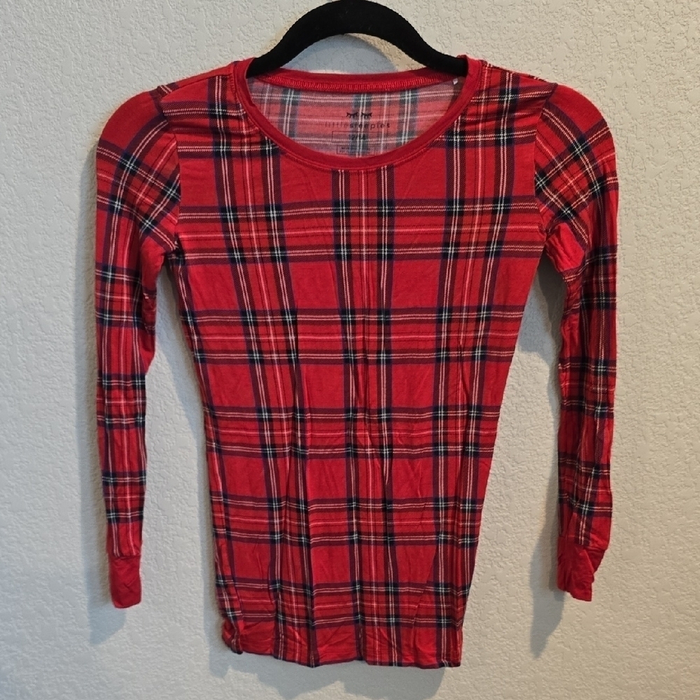 Little Sleepies Red Plaid Long Sleeve Top 12/14
